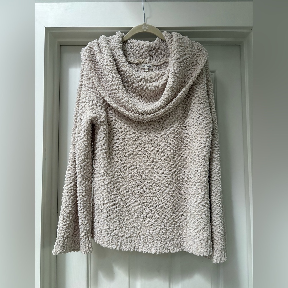 Miracle Cozy Cream Cowl Neck Sweater